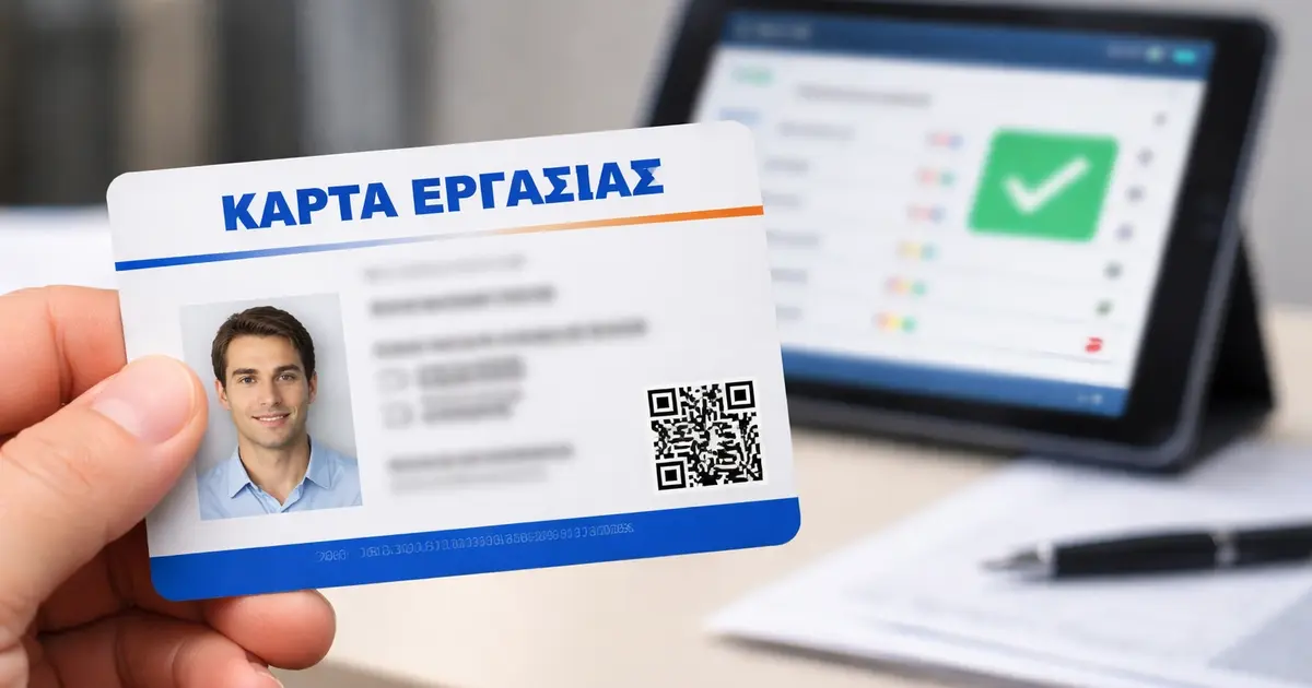 Η ψηφιακή κάρτα εργασίας είναι ένα σύστημα που καταγράφει σε πραγματικό χρόνο την έναρξη και τη λήξη του ωραρίου εργασίας, διασφαλίζοντας ότι ο εργαζόμενος αμείβεται για τον χρόνο που πραγματικά αφιερώνει στην επιχείρηση. Η πληροφορία διαβιβάζεται αυτόματα στο σύστημα ΕΡΓΑΝΗ ΙΙ.