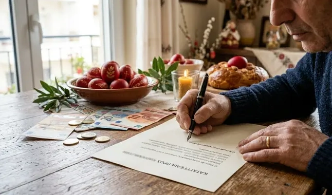 Εργαζόμενος που κάνει γραπτή καταγγελία επιδή δεν του κατέβαλε ο εργοδότης του το Δώρο Πάσχα